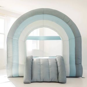 Playsmol Rainbow Blue 6x6 Bounce House